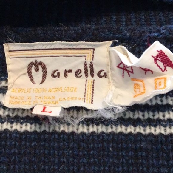 Vintage 1979’s - Marcella - Open Front Cardigan Sweater - Size L - Picture 9 of 9